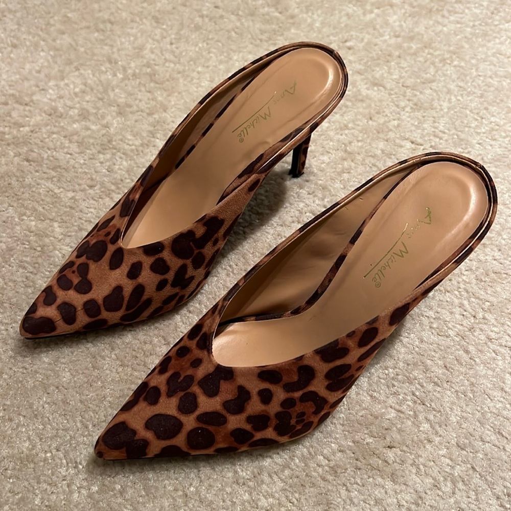 Leopard Heel Mules from Tuckernuck